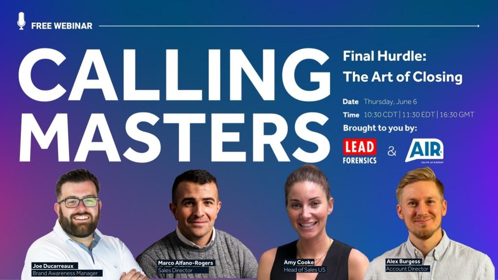 CALLING MASTERS | Final Hurdle: The Art of Closing